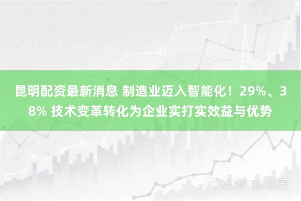 昆明配资最新消息 制造业迈入智能化！29%、38% 技术变革转化为企业实打实效益与优势